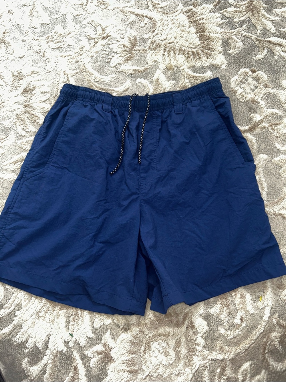 Columbia Deep Blue Drawstring Swim Trunks